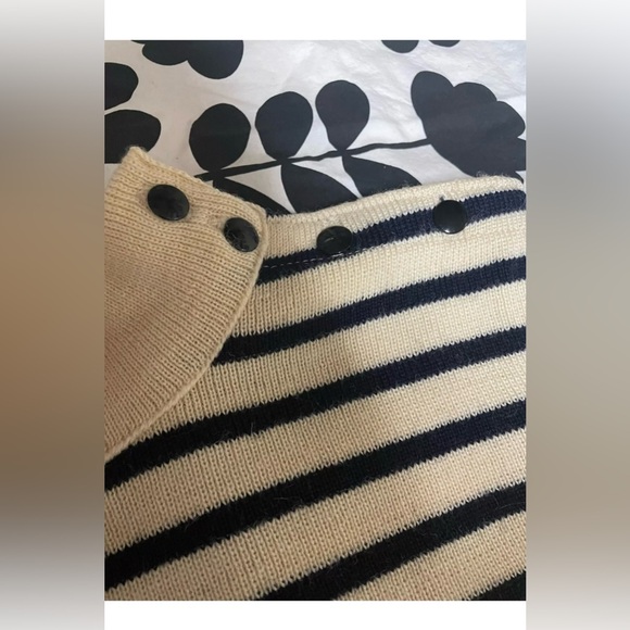 Vintage France Wool Sweater Striped Fisherman Veritable Chantail Breton Marine - Picture 4 of 14